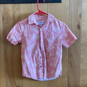 Boys' Pink Button-Up Shirt